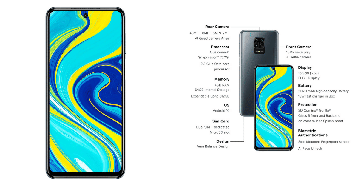 Xiaomi Redmi Note 9 Pro camera depth sensor