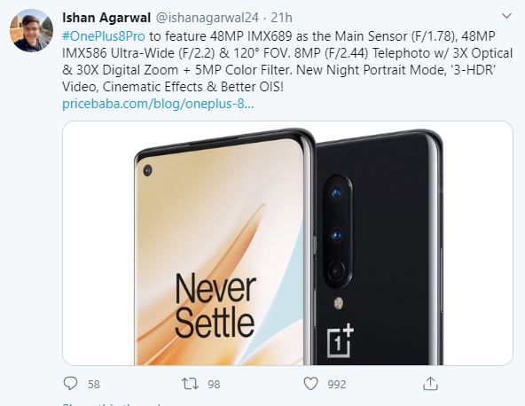 oneplus 8 colours