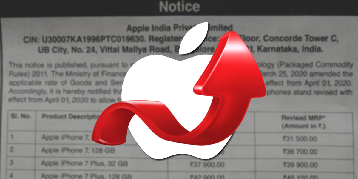 GST Hike: Apple iPhone Prices Bump Up During Corona Times