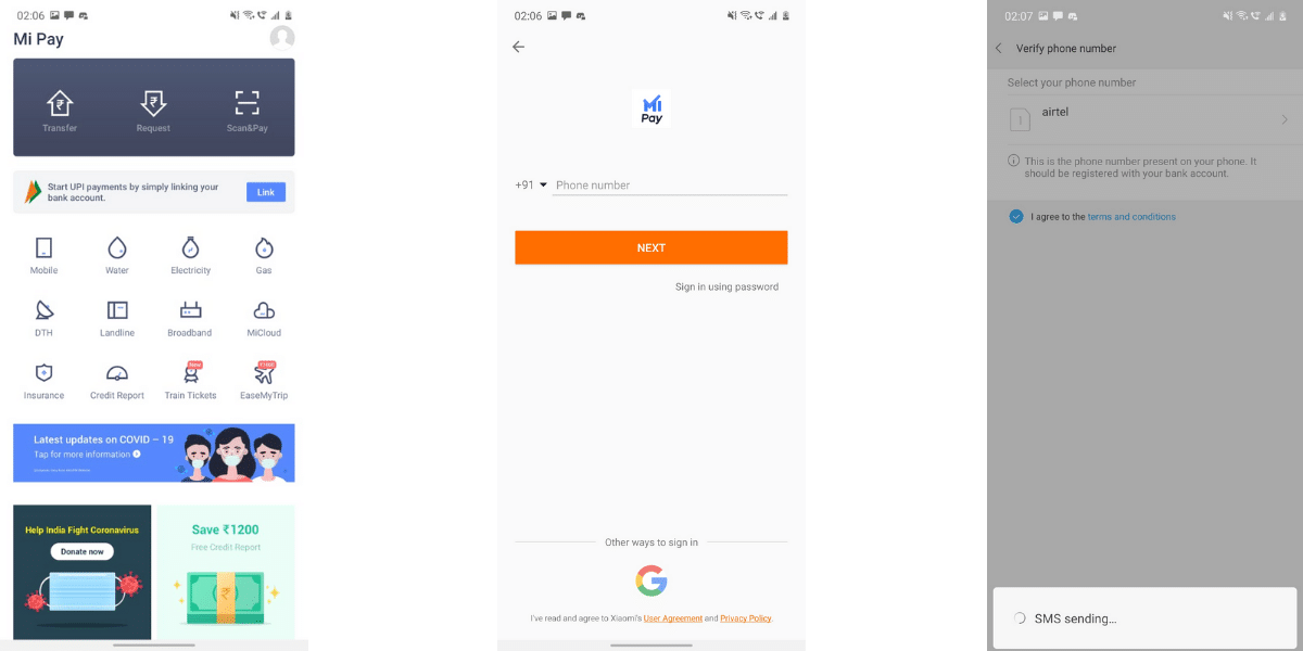 How to use Mi Pay for UPI Payments Signup