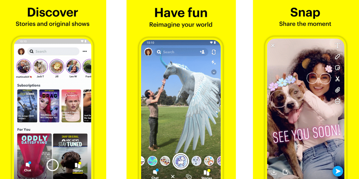 snapchat top chat apps to avoid boredom