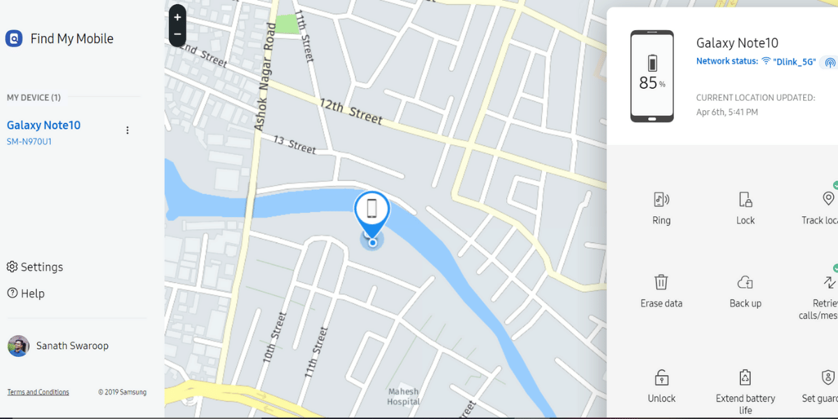 Locate Lost or Stolen Android Smartphone Samsung Find My Mobile