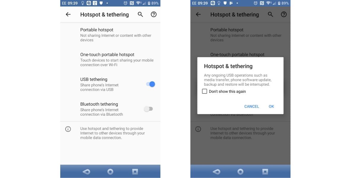How to Connect your desktop to Internet via Android smartphone