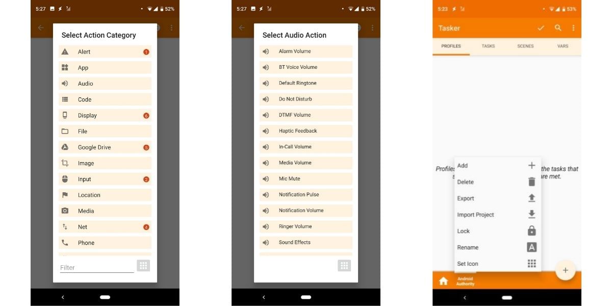 Uses of Tasker Application