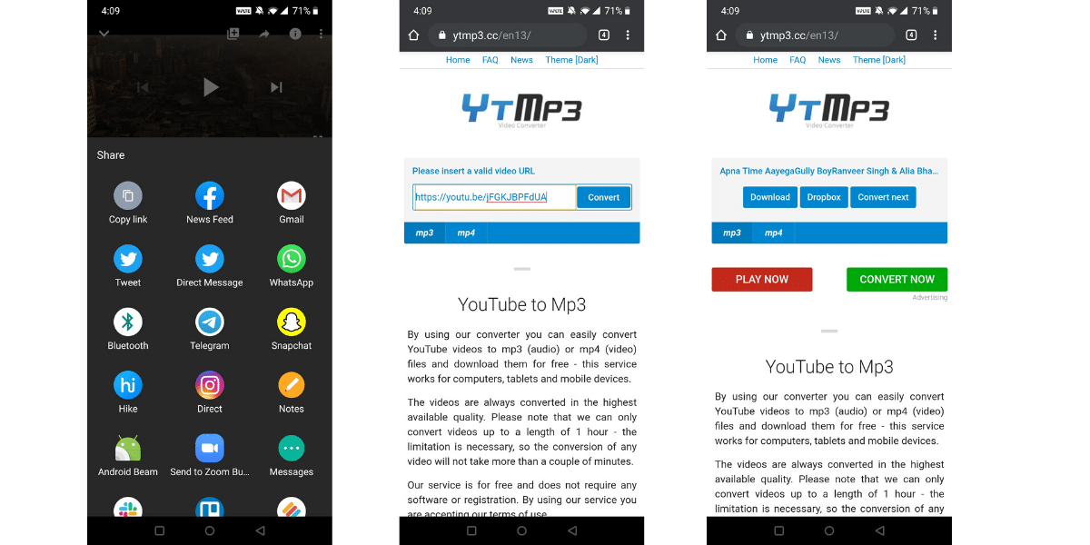 how to convert youtube video to mp3