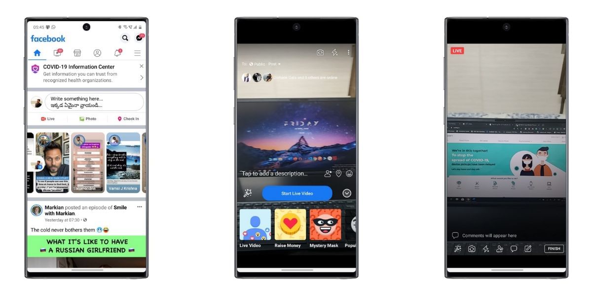 How to go live on Facebook using your Android Smartphone or PC
