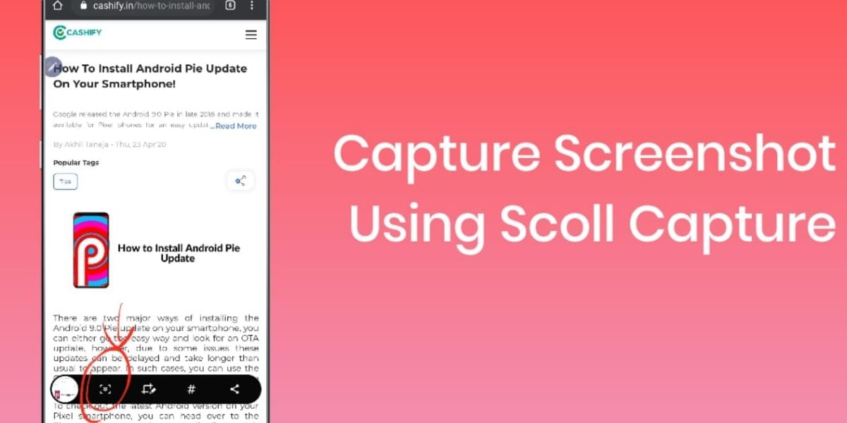 How to take a screenshot on Samsung Galaxy Note 8 using Scroll Capture