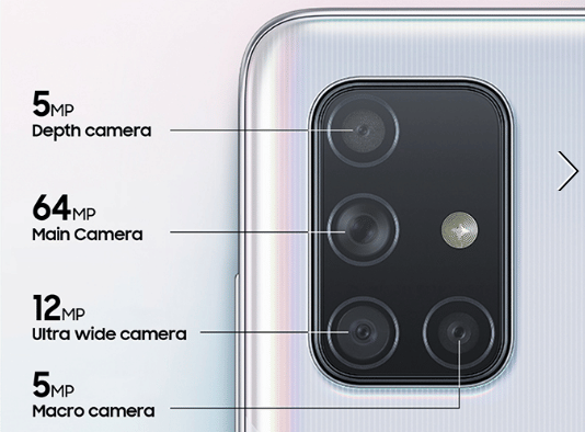 galaxy a71 camera