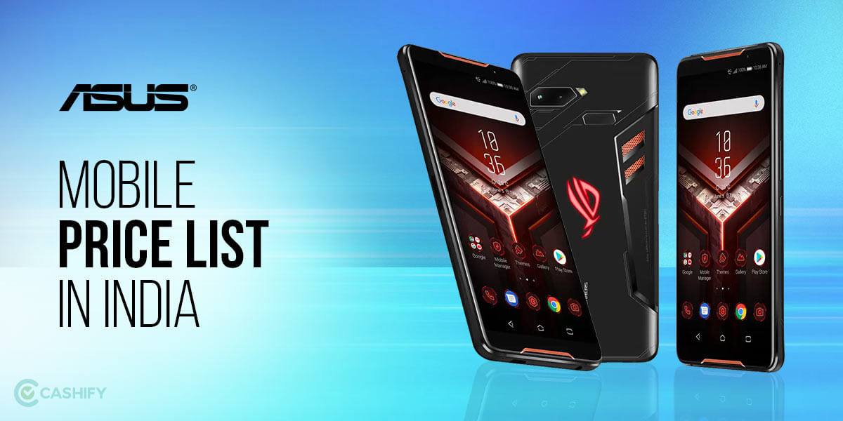 Asus Mobile Price List