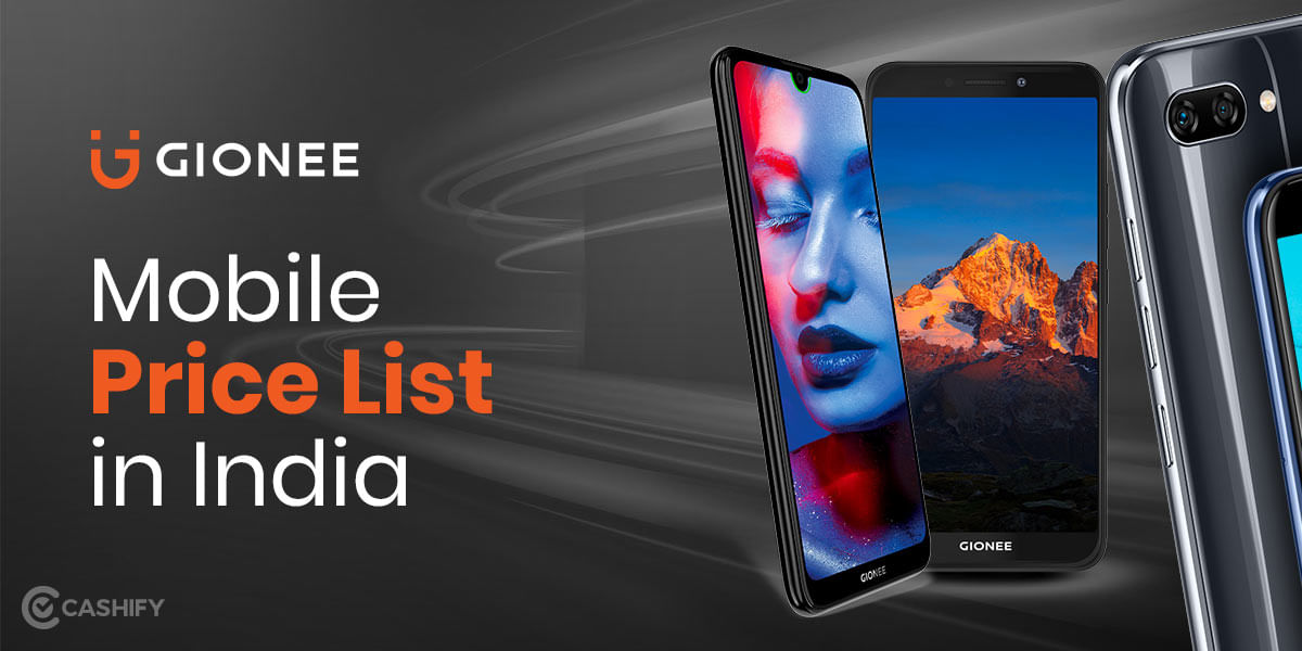 Gionee Mobile Price List