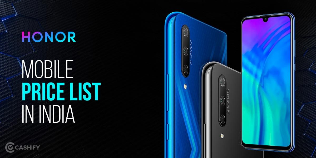 Honor Mobile Price List
