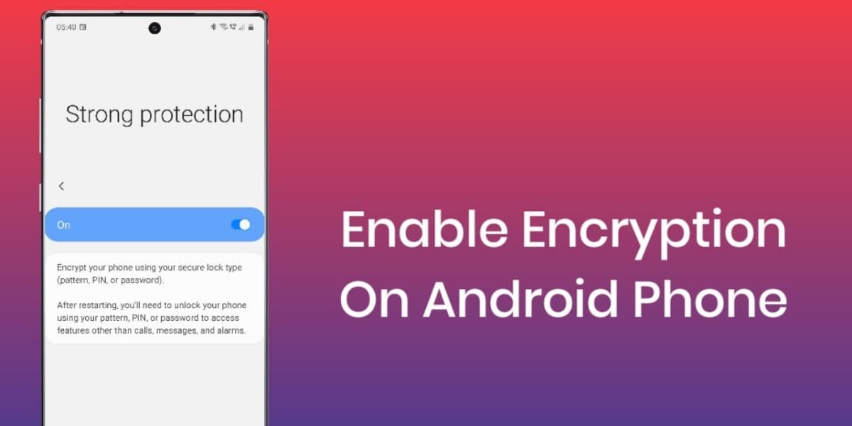 how to enable encryption on android