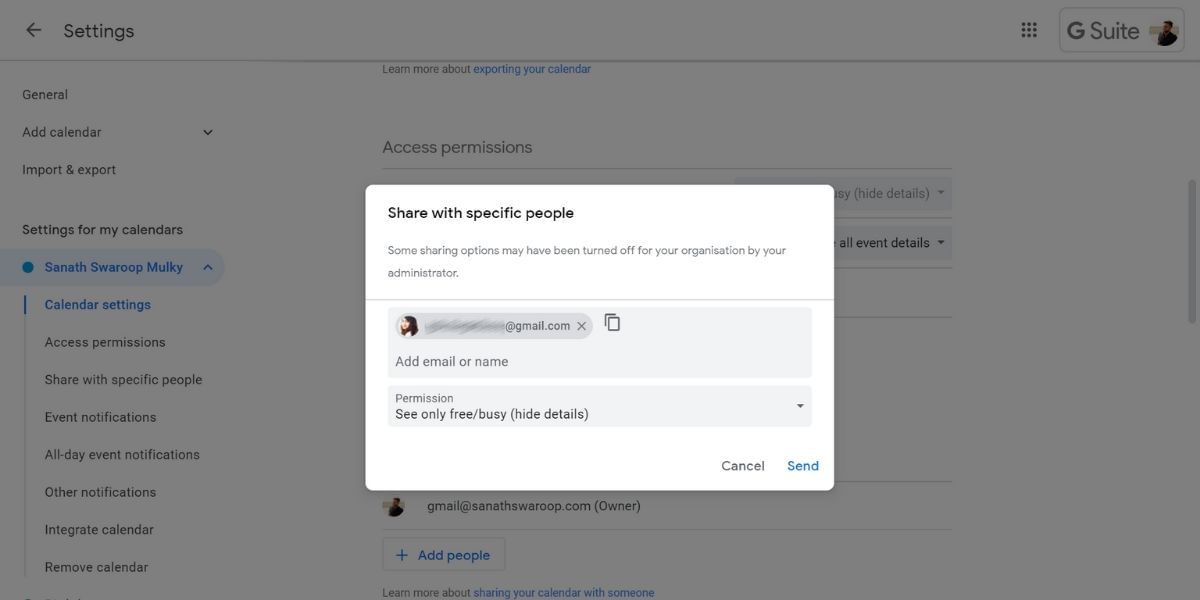 How to Share a Google Calendar