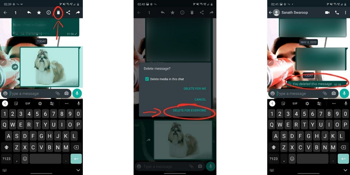 How to Recall a Message Sent on WhatsApp