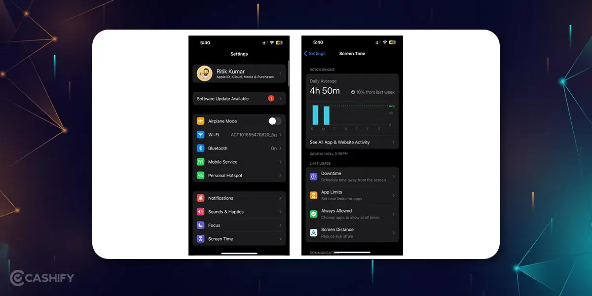 how to lock apps on iphone: screen time limit
