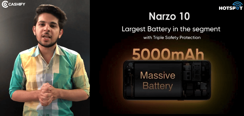 narzo 10 battery