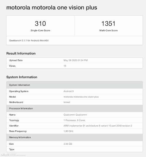 Motorola One Vision Plus