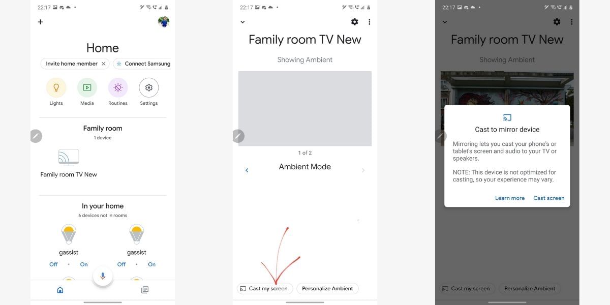 How to mirror Android phone screen to Chromecast or built-in Chromecast TV