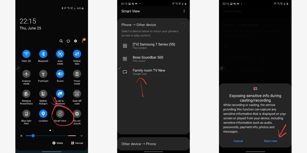 How to mirror Android phone screen to Chromecast or built-in Chromecast TV
