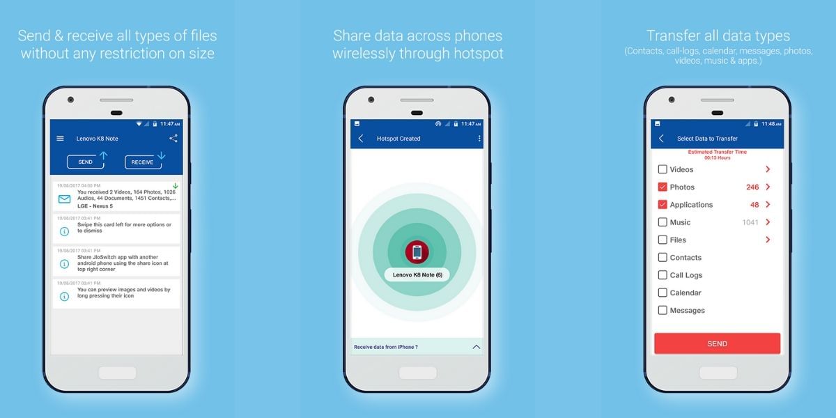 Jio Switch - SHAREit is one of the 59 apps banned by the government of India recently, file sharing is an important task, so here are some best alternatives to SHAREit in India