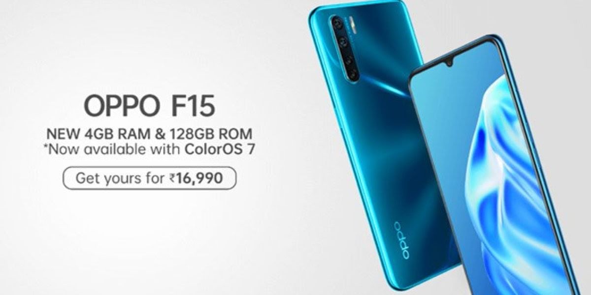 Oppo F15 4GB RAM Variant To Go On Sale From September 27