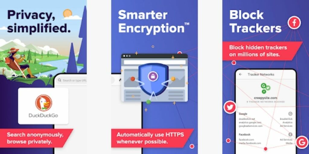 DuckDuckGo features Minimum ads