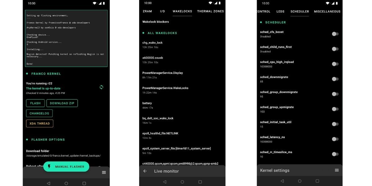 custom kernel controls android