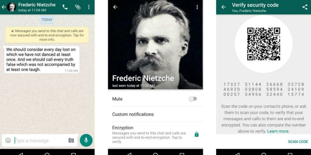 End To End Encryption on whatsapp