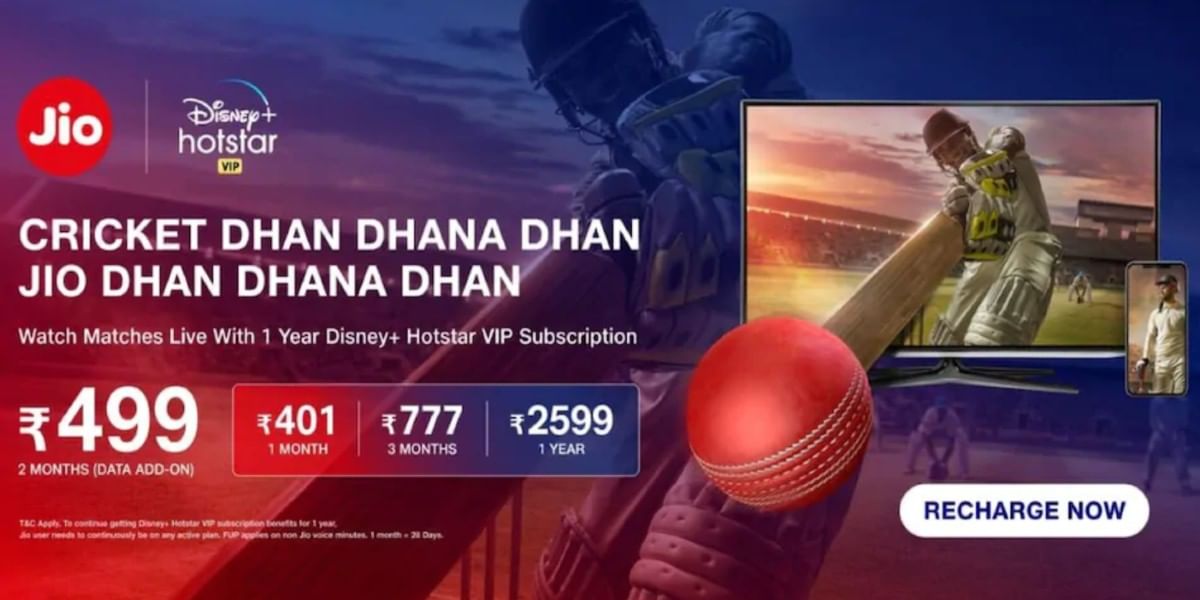 Jio Launches New Plans Bundled With Hotstar Subscription