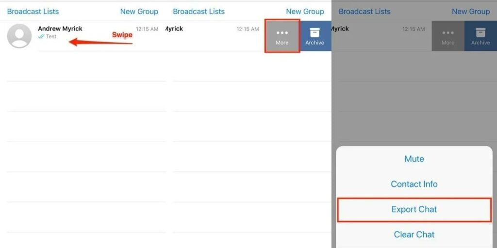 Export Whatsapp Data
