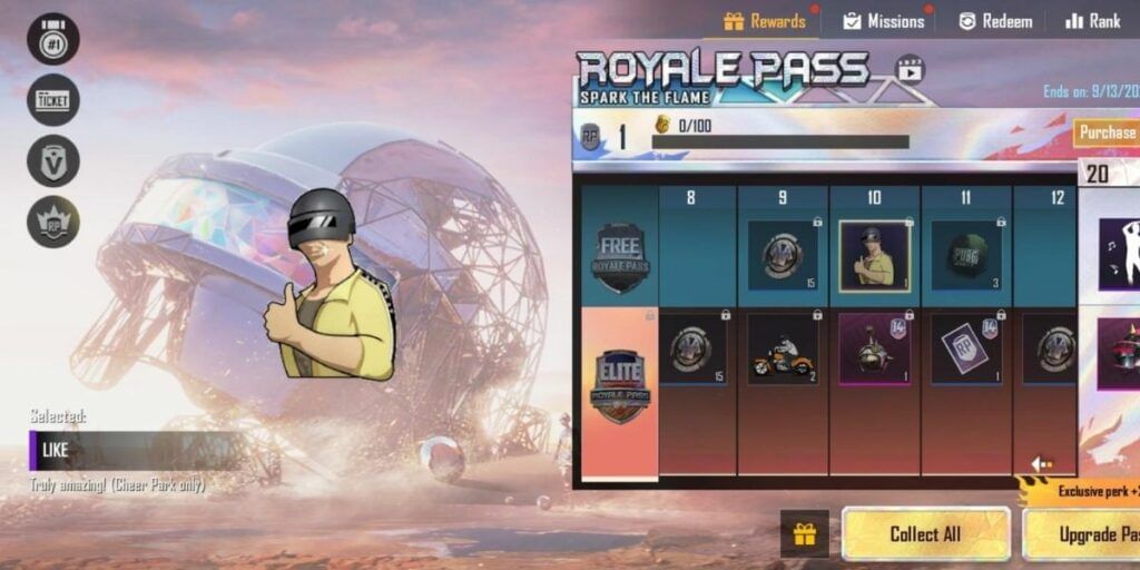 List Of Free And Paid Rewards Of PUBG Mobile