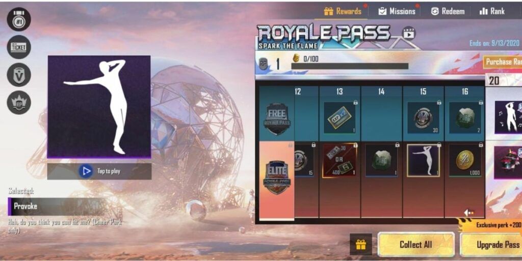 List Of Free And Paid Rewards Of PUBG Mobile