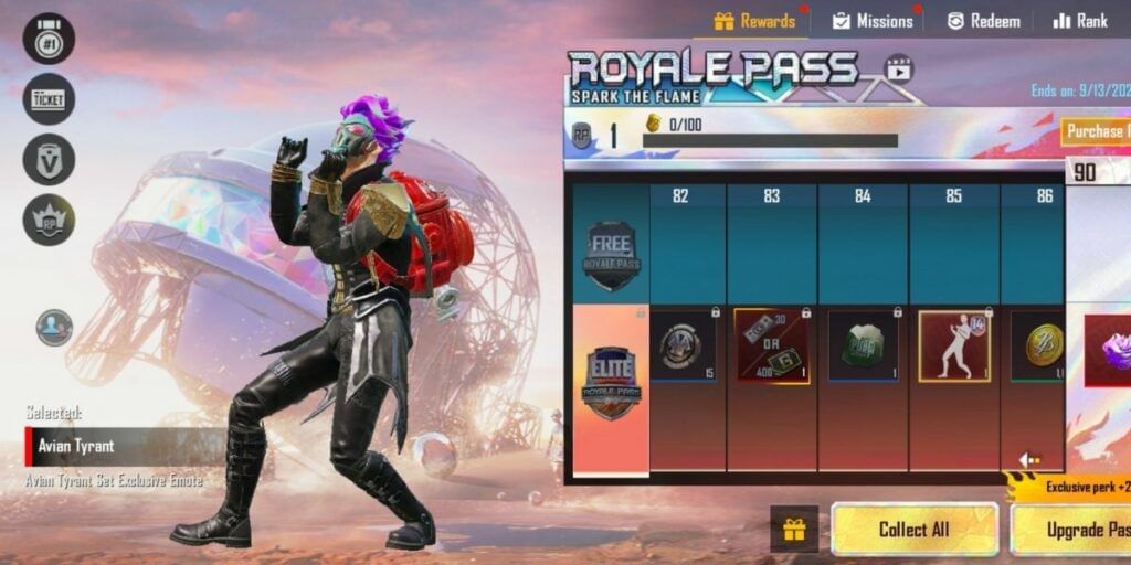 List Of Free And Paid Rewards Of PUBG Mobile