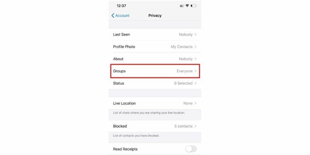 manage who can add you to groups on whatsapp.