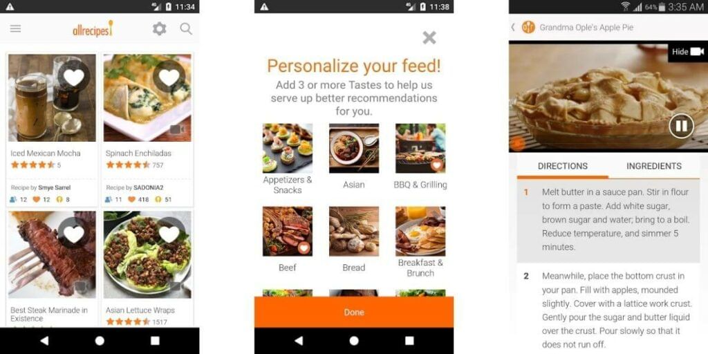 allrecipes dinner spinner best app