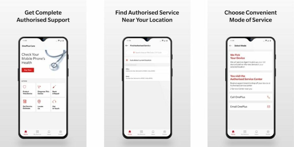OnePlus Care Application