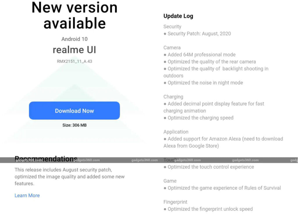 realem firmware update