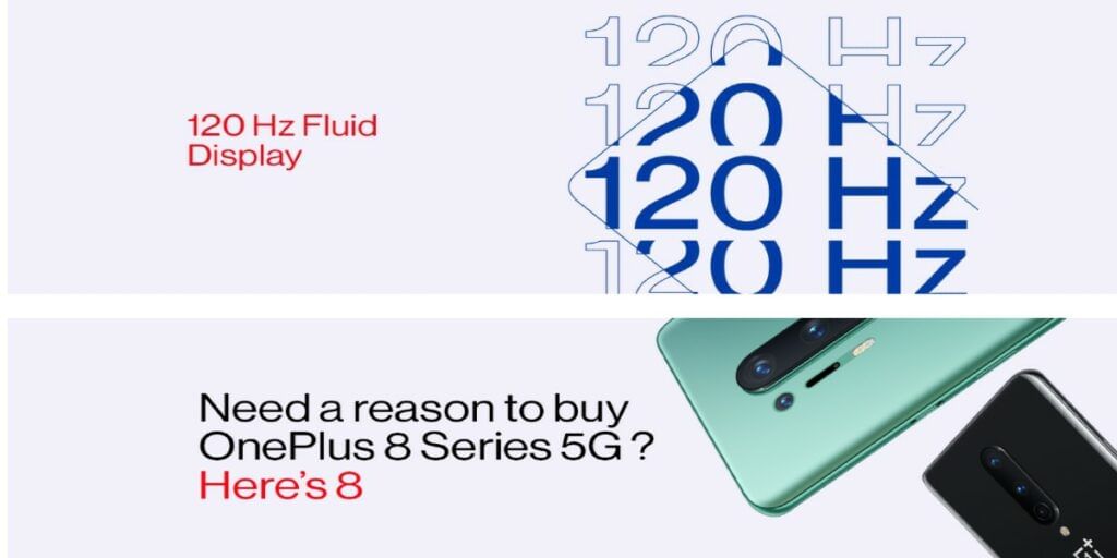 OnePlus 8T Amazon Listing
