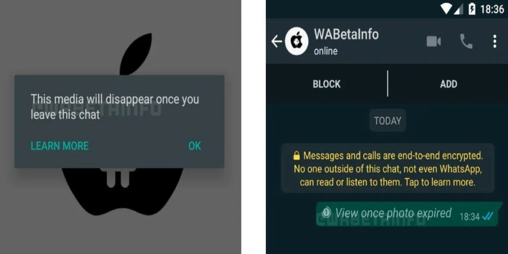 WhatsApp Expiring Media feature