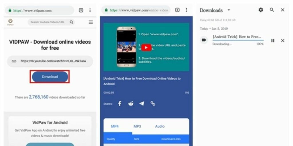 youtube video on jio phone