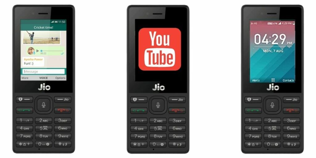 youtube on jio phone