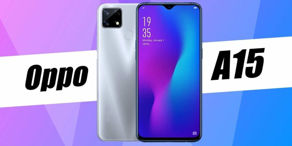 Oppo A15 Front Back