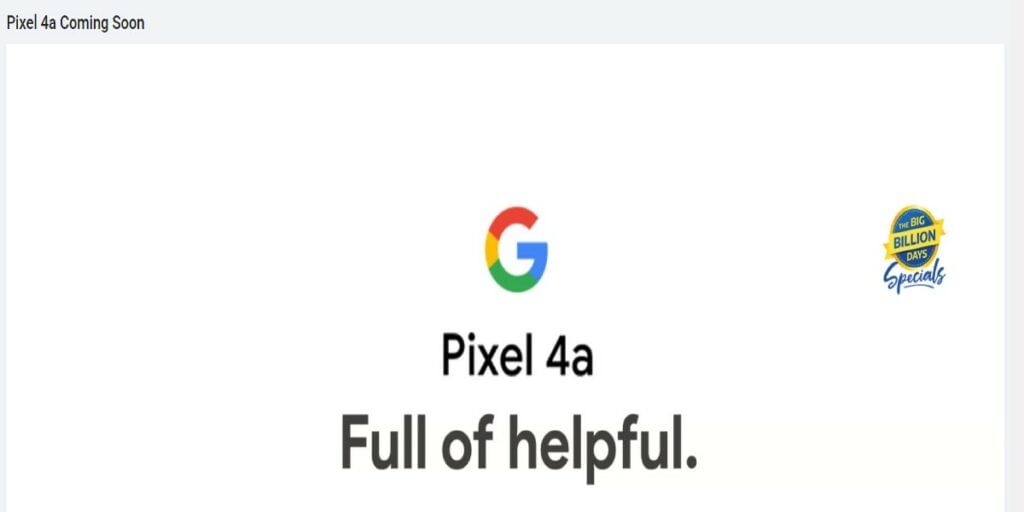 Google Pixel 4a Flipkart