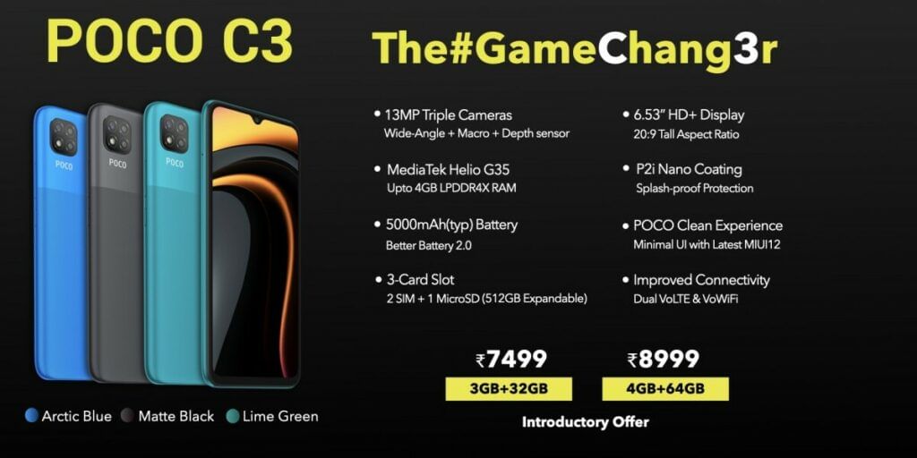 Poco C3 Vs Xiaomi Redmi 9 Prime