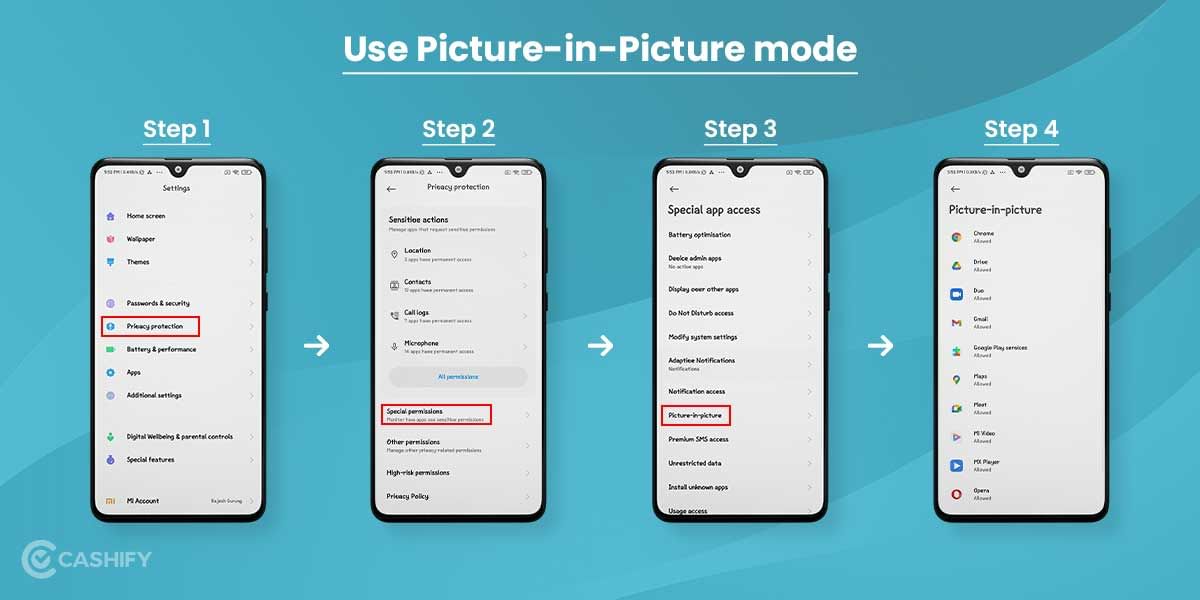 Use Picture-in-Picture mode