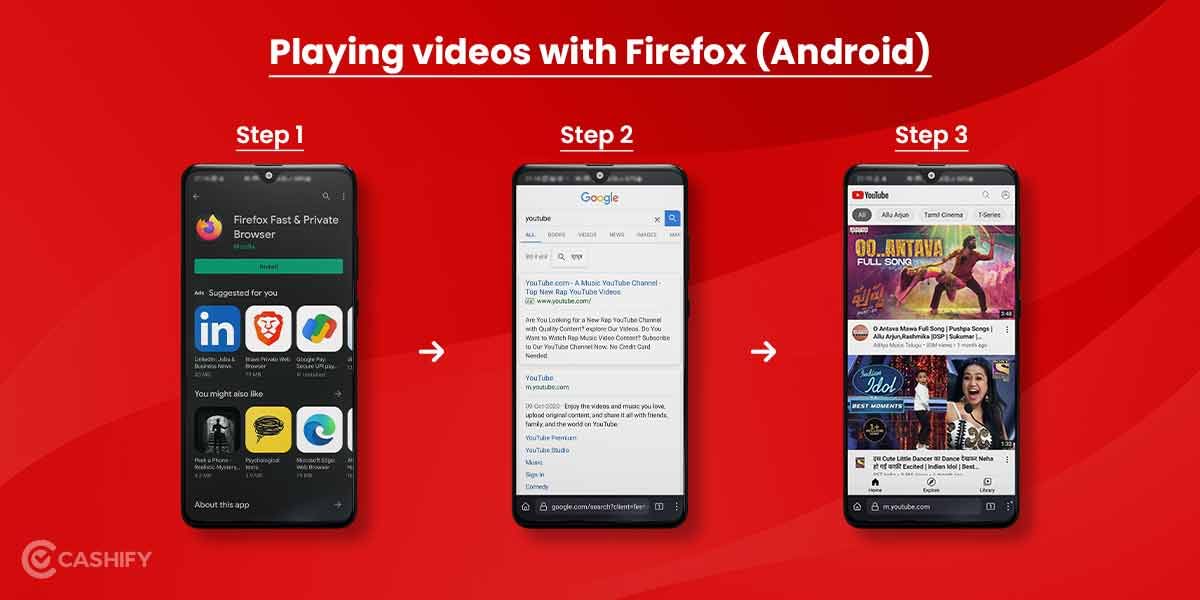 Playing videos with Firefox (Android)