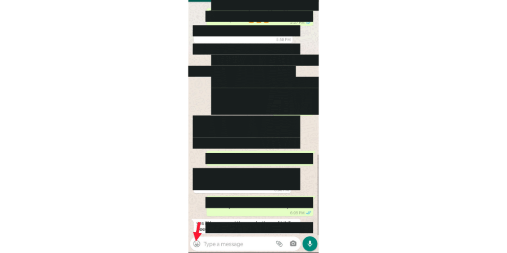 Smiley face/Emoji with with WhatsApp sticker section