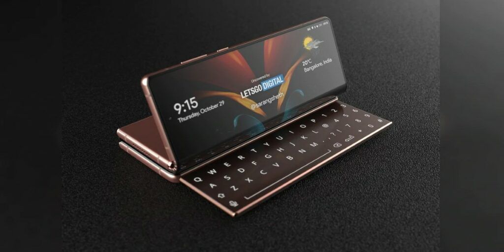 Samsung Galaxy Z Fold 3 3D design