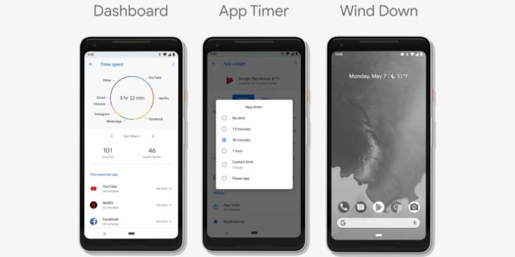 grayscale mode in smartphone.