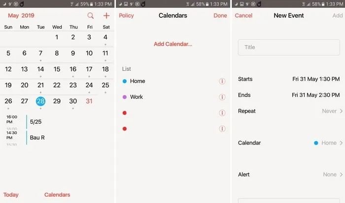 iCalendar iOS 13